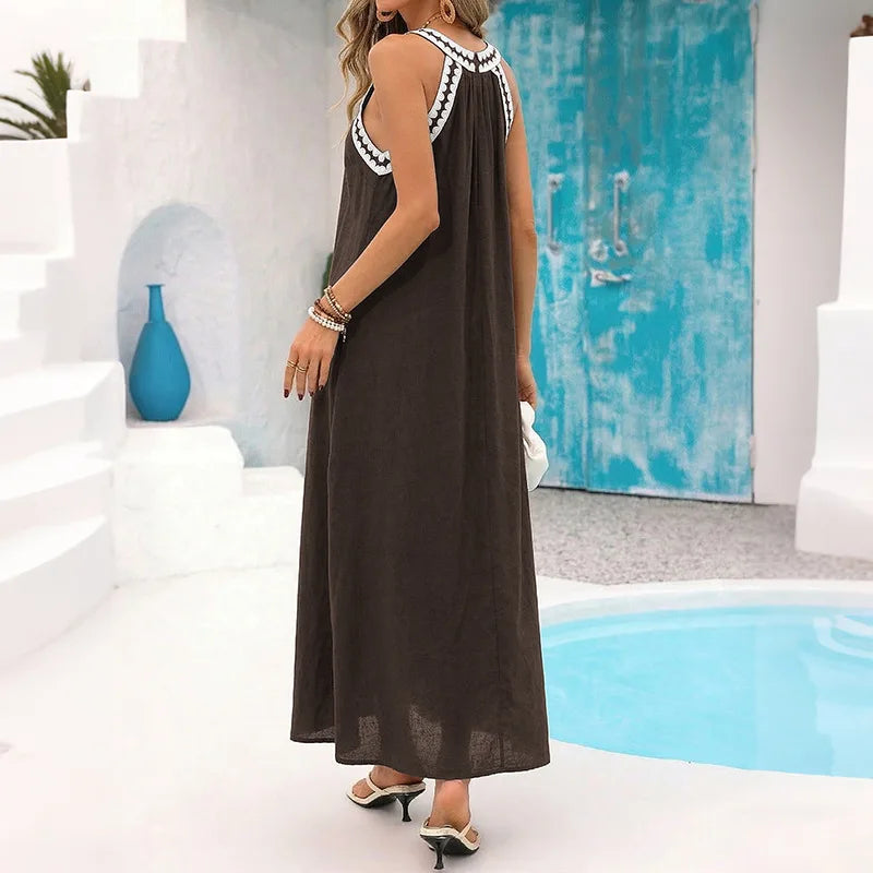 Vestido Largo Victoria | Elegancia y Frescura