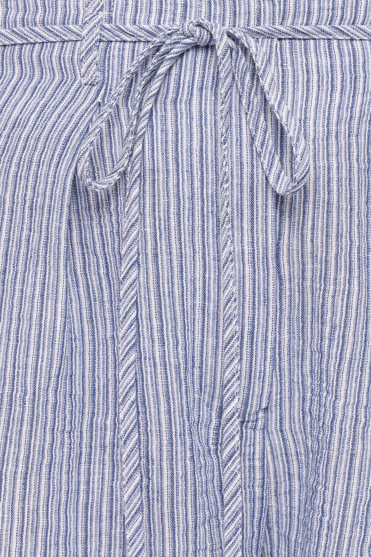 Pantalón corto tiro alto rayas azul | Con bolsillos
