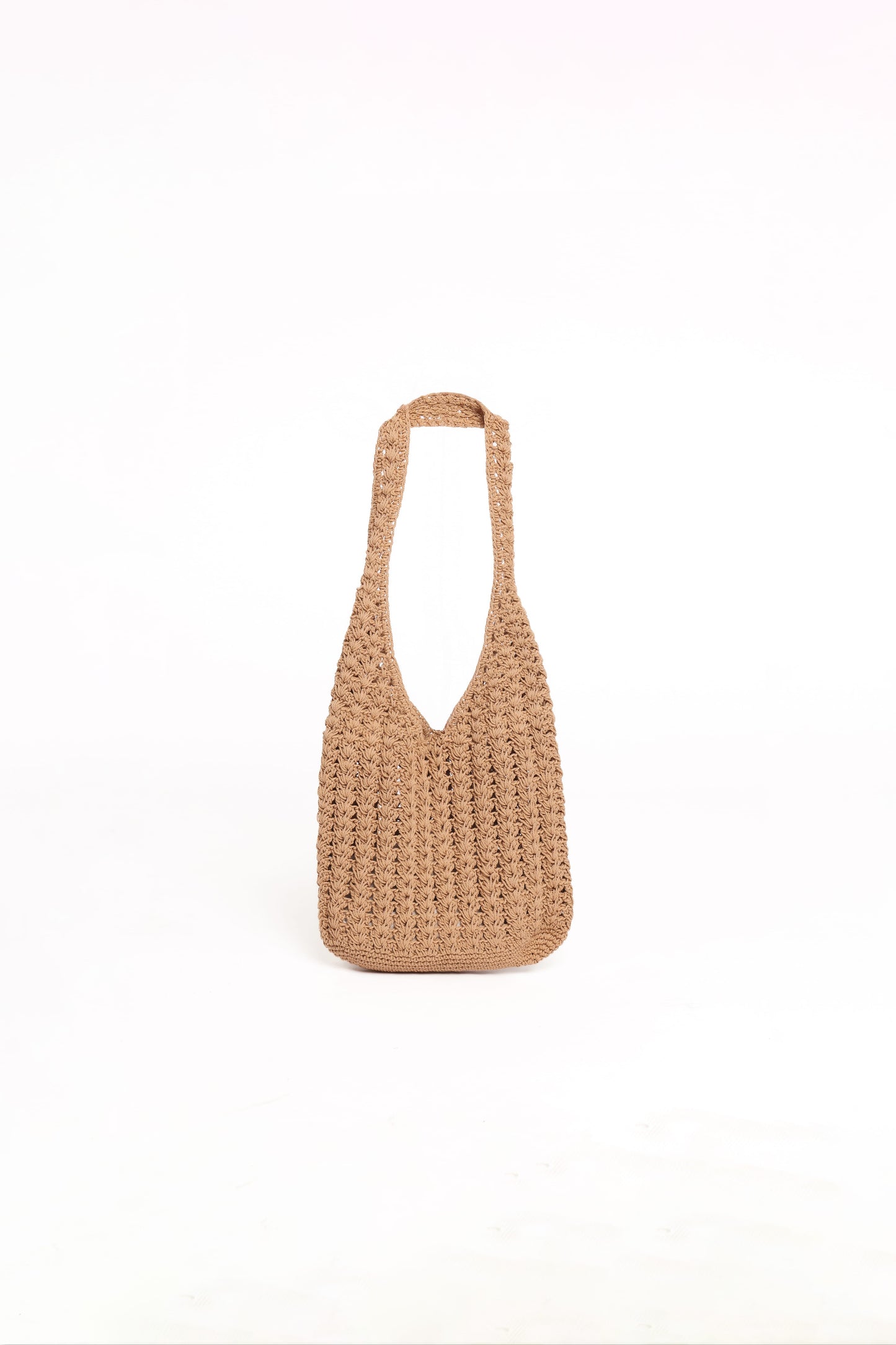 Bolso de hombro trenzado ganchillo con forro | Diseño único