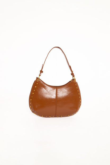 Bolso tostado con tachuelas | Diseño único