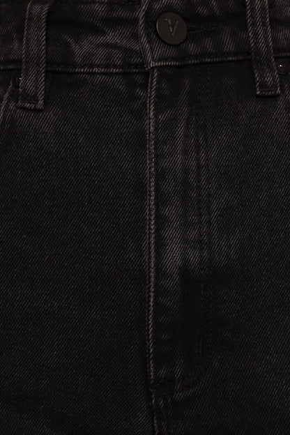 Pantalón corto vaquero negro lavado | Estilo urbano