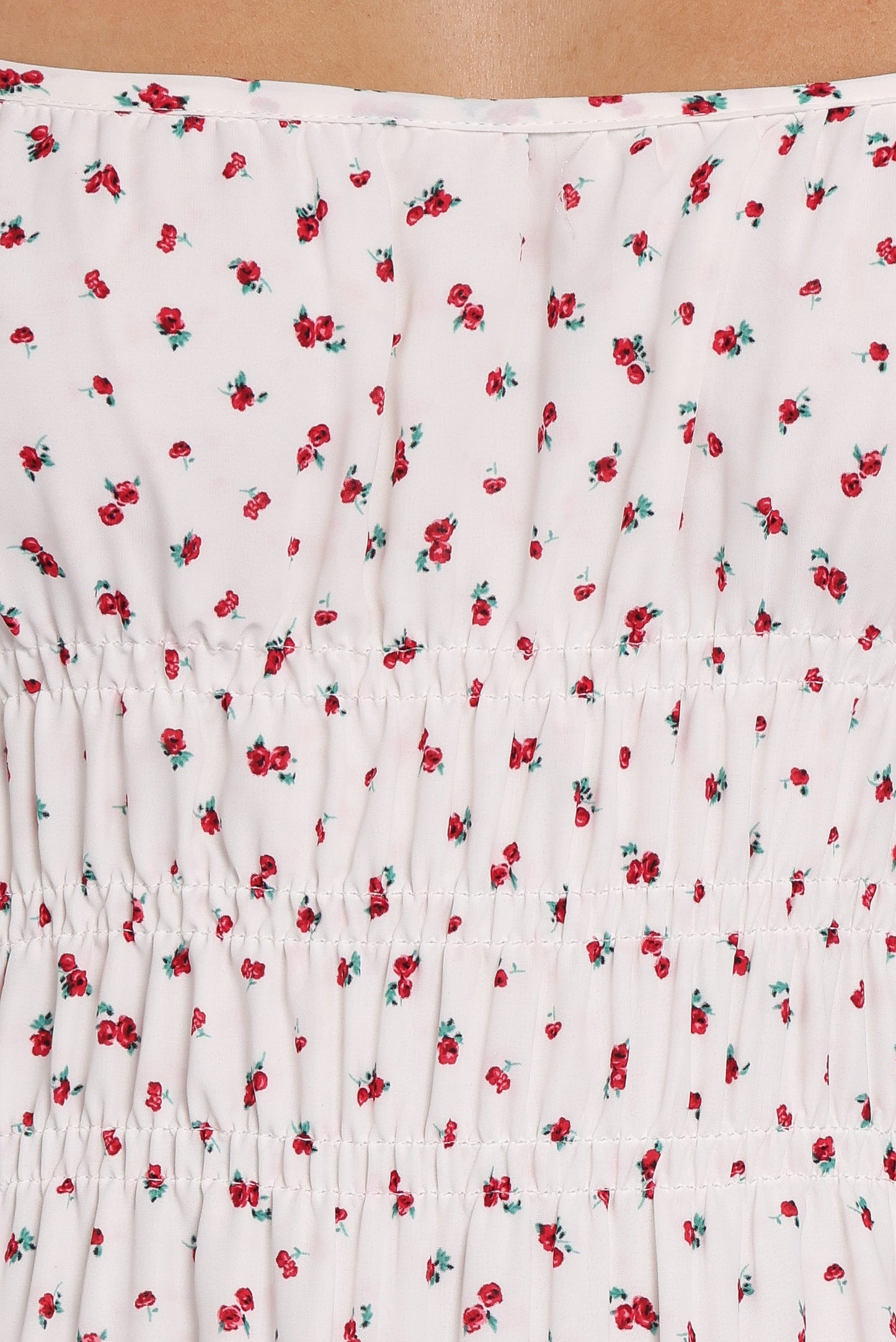 Vestido maxi floral rojo | Muy favorecedor