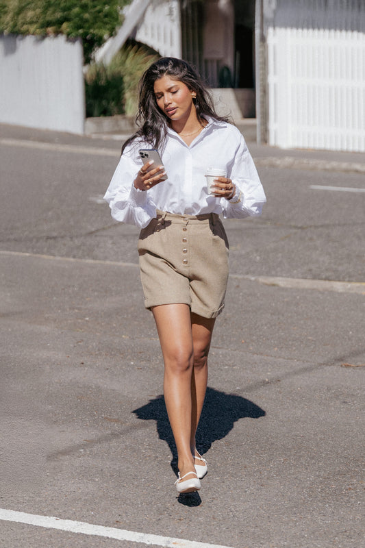 Camisa blanca manga larga | Sofisticación versátil
