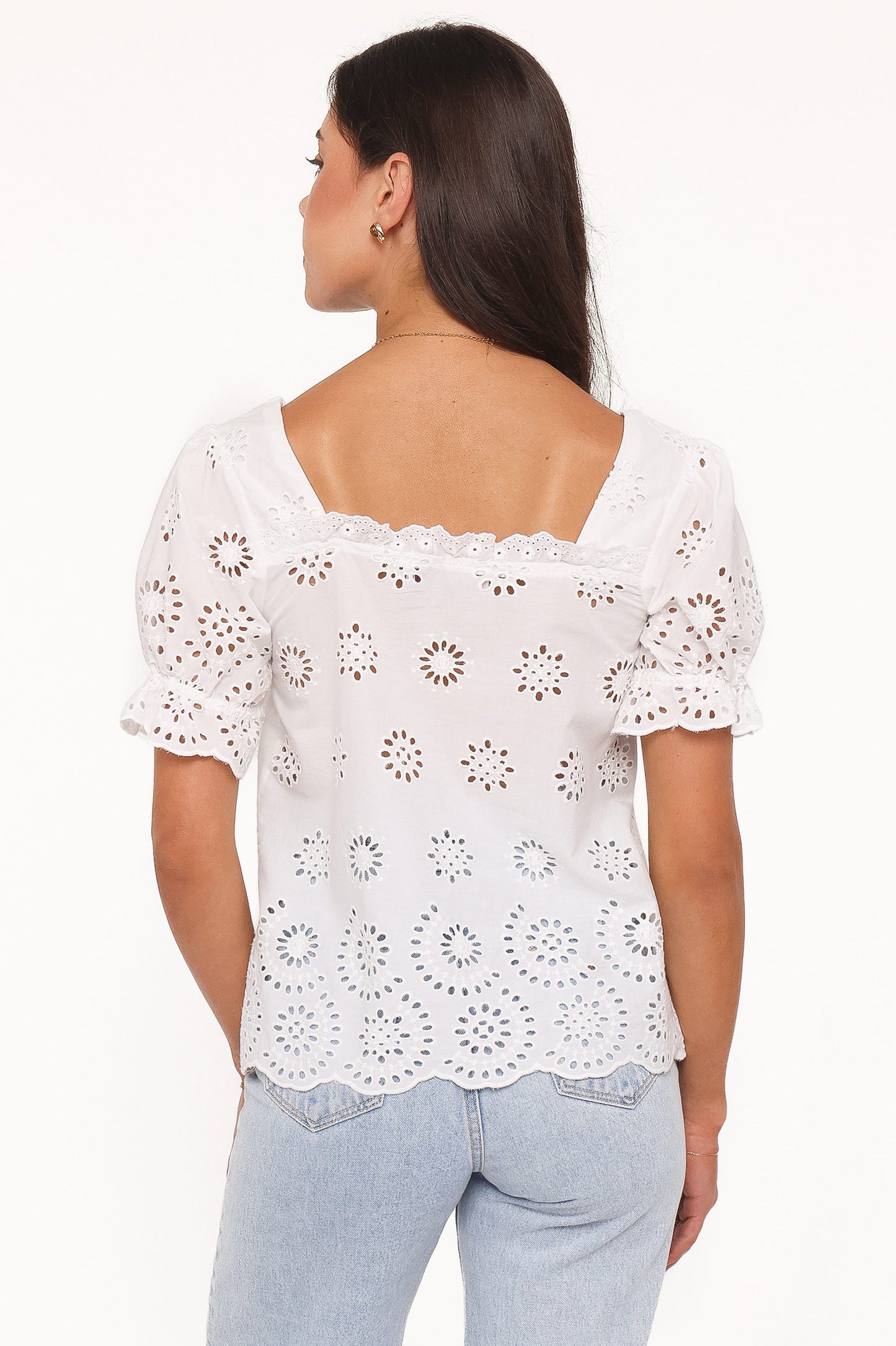 Top blanco bordado suizo | Romanticismo estival