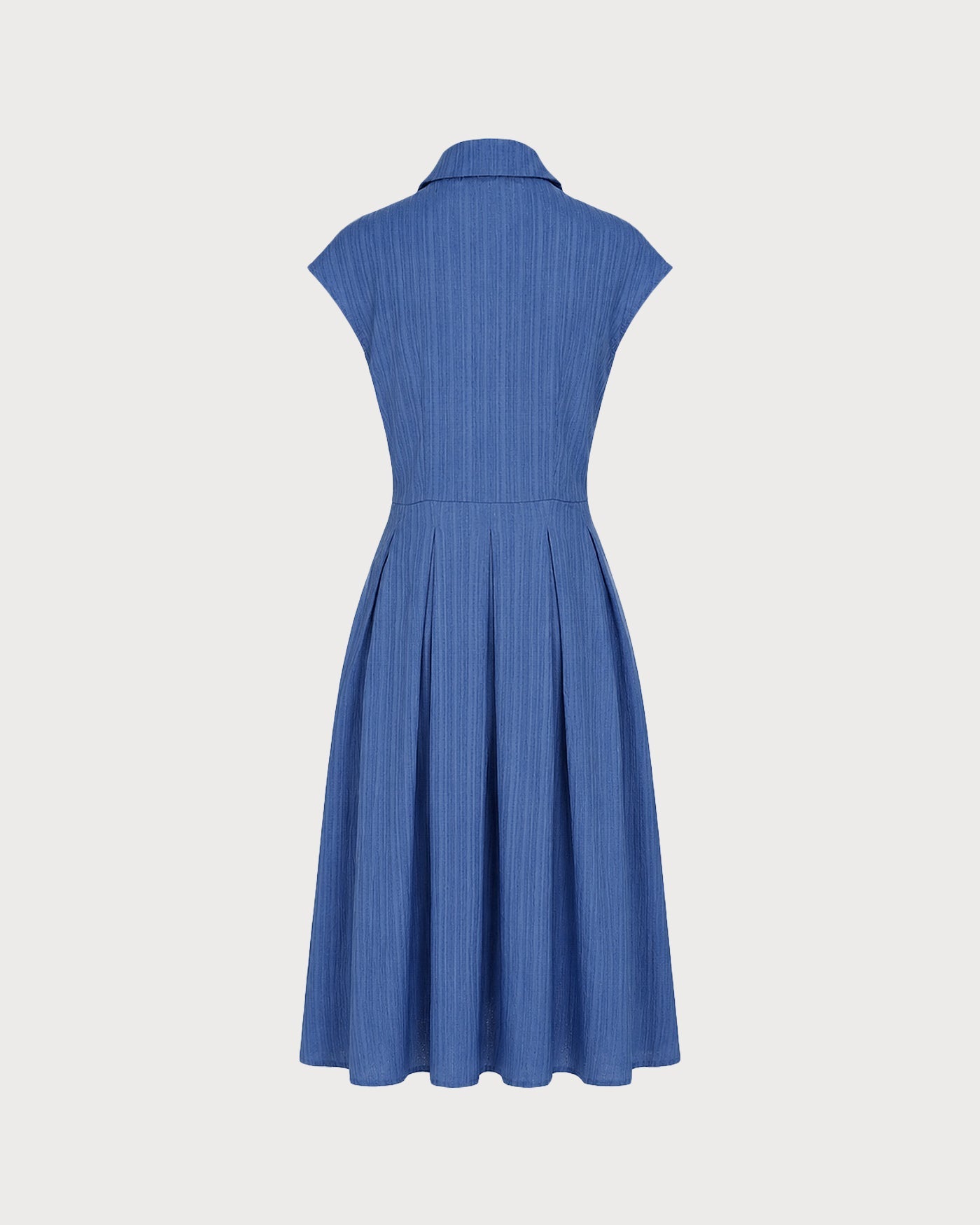 Vestido midi de algodón con botones | Muy fresco